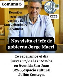 Macri en el San José